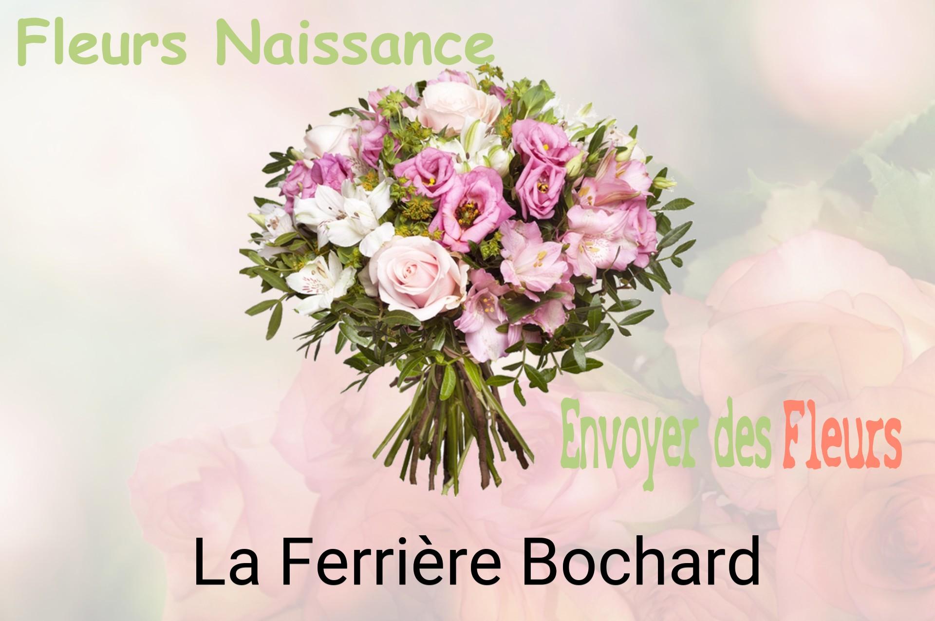Bouquet de fleurs de naissance livré à La Ferrière-Bochard